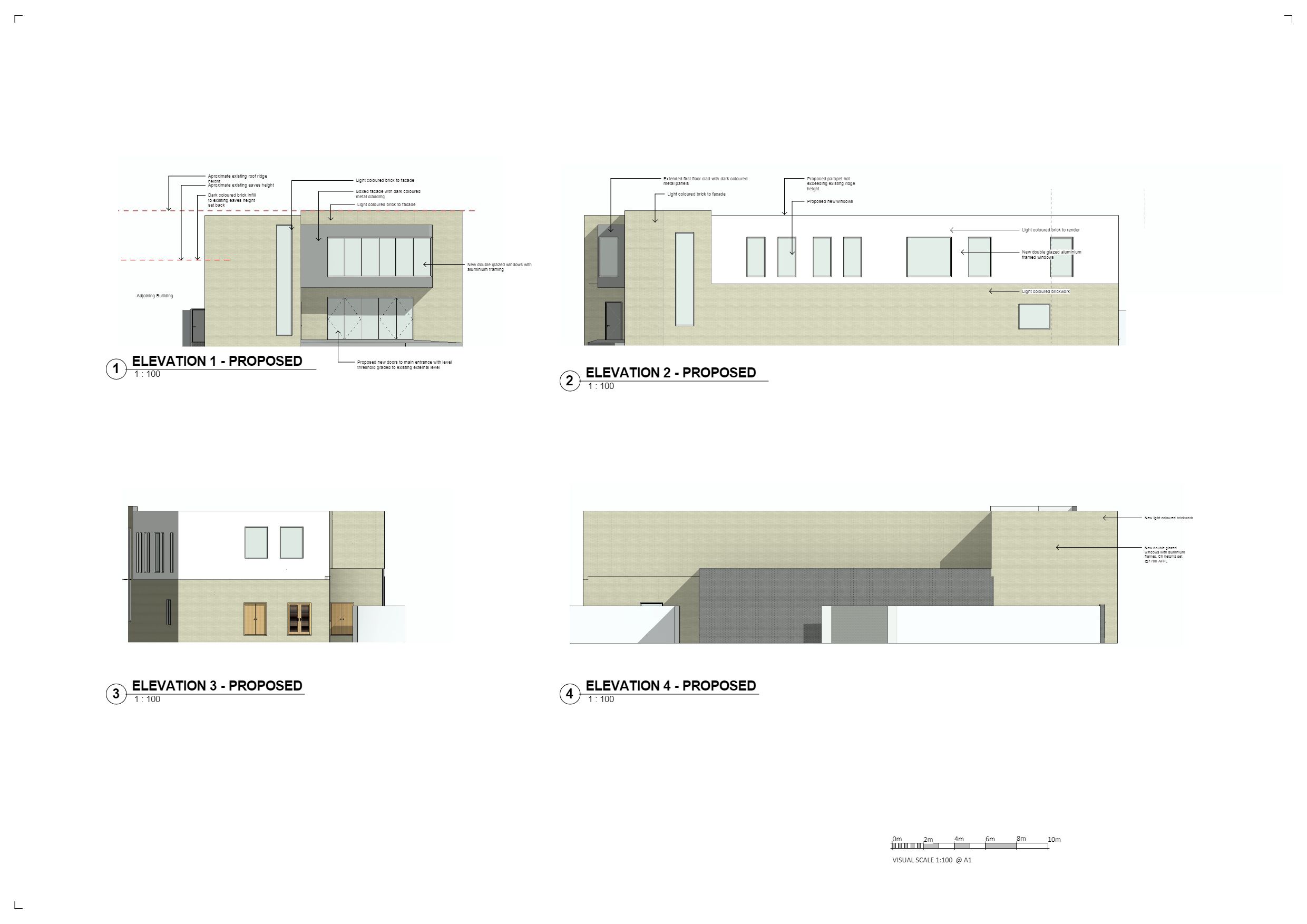 1701 - Sheet - 225 - ELEVATIONS - PROPOSED SHEET 1-1