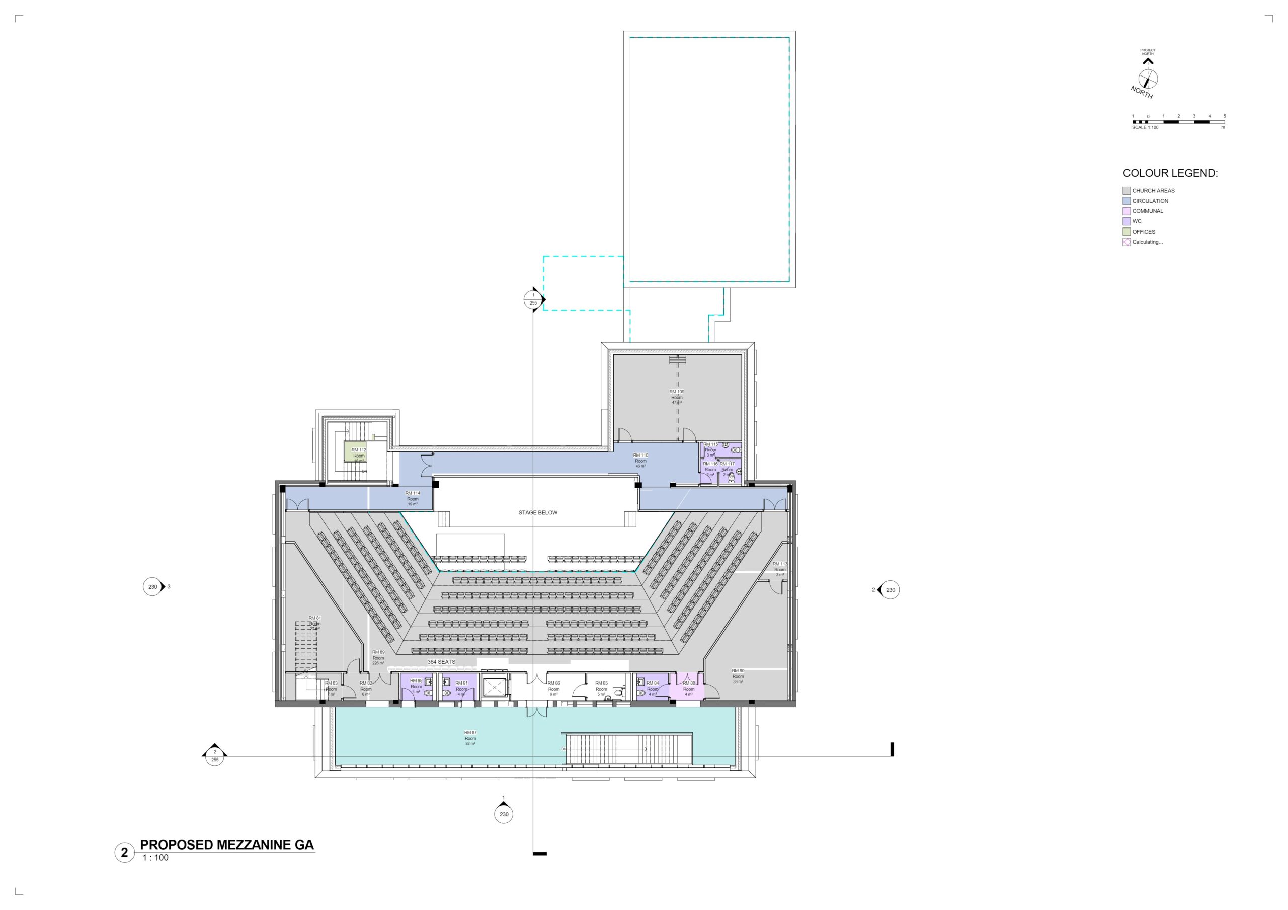 1712-134 - PROPOSED MEZZANINE GA-1