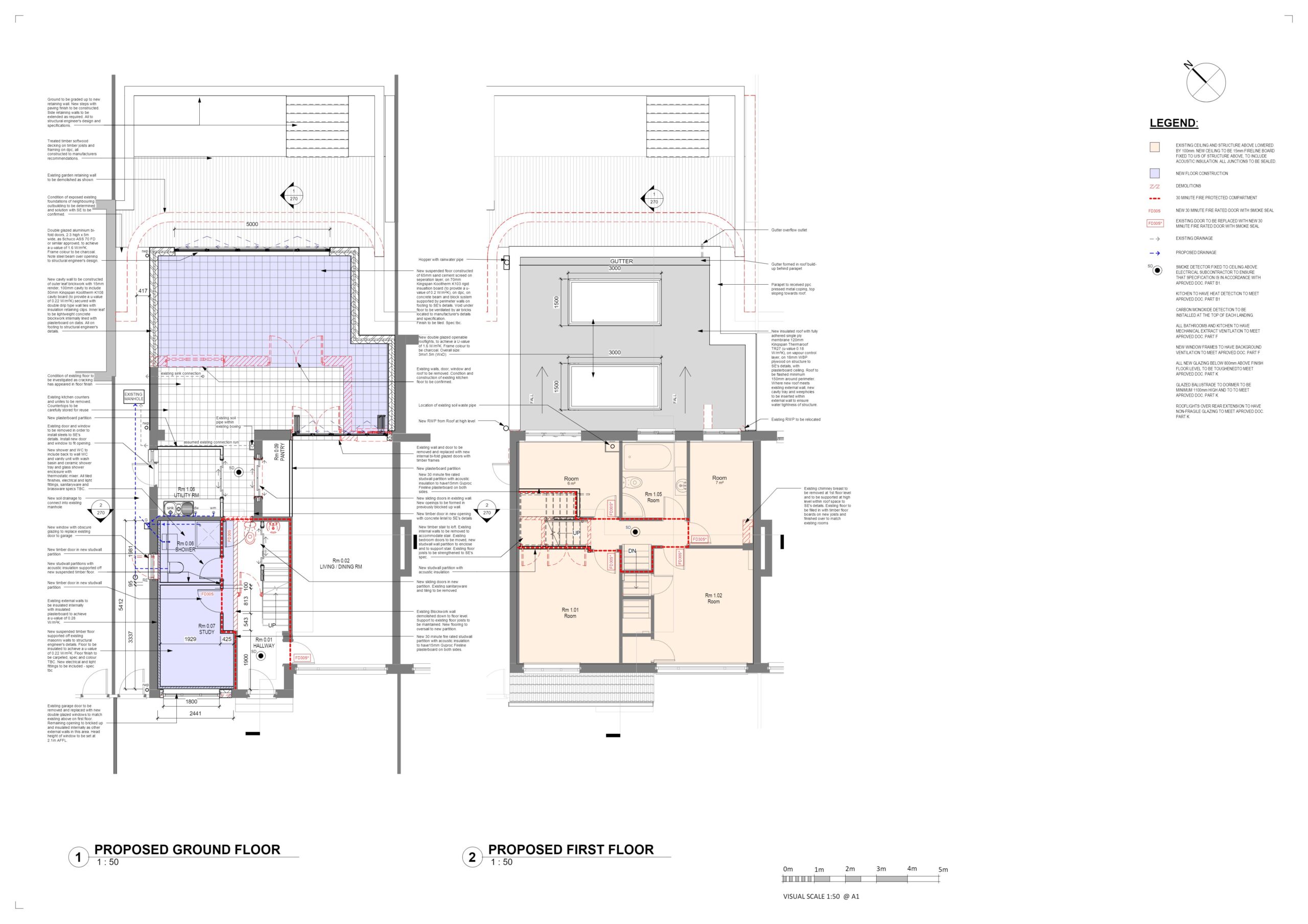 2001-130-PROPOSED GROUND & 1ST FLOOR PLANS-P5-1